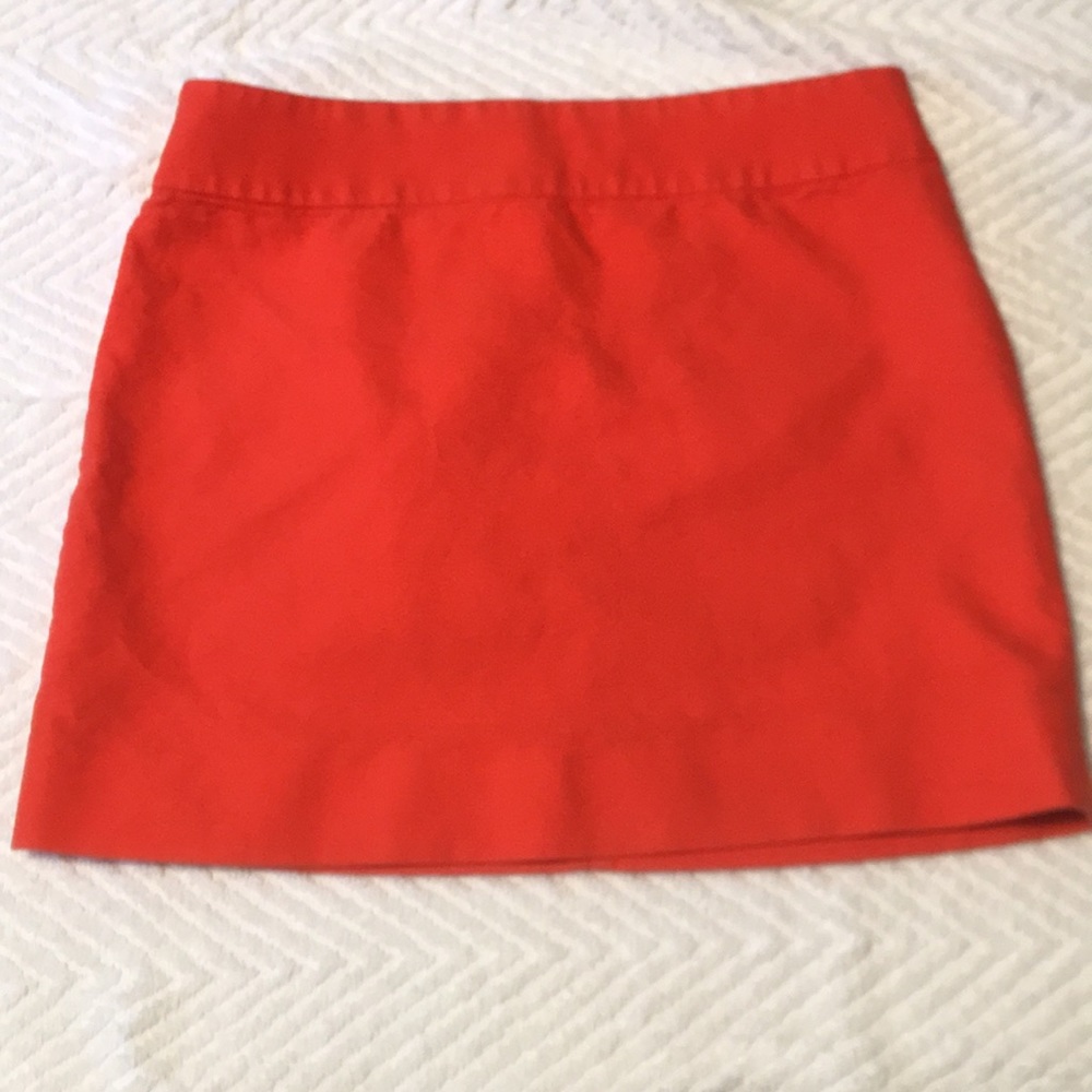 J.Crew Orange Mini Skirt